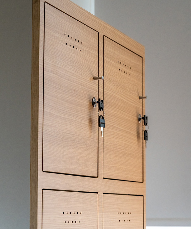 Locker 6 puertas Saw Dust